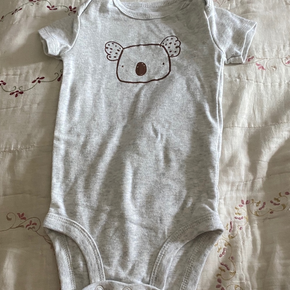 Carter's Light Gray Koala Bodysuit